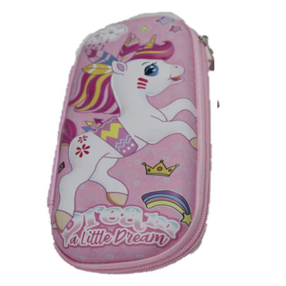 Unicorn pouch with zip closer 