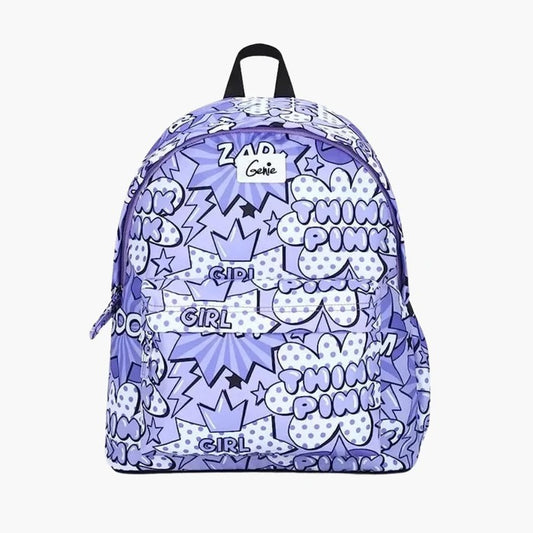 Gennie grace, purple, backpack for girls, laptop and college bag ,Polyester Fabric