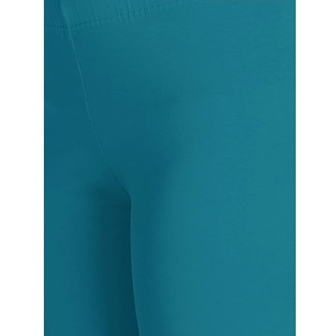 Lyra Women's Ankle Length Leggings L-111(AQUA BLUE)