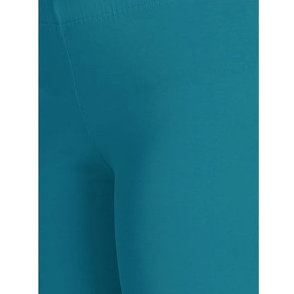 Lyra Women's Ankle Length Leggings L-111(AQUA BLUE)