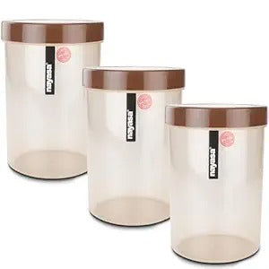 (ITN) NAYASA SUPERPLAST RETRO storage container 1500 ML GREY & BROWN SKU057336