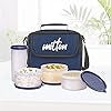 Milton  KB-152-New Meal Combi Lunch Box, 3 Containers