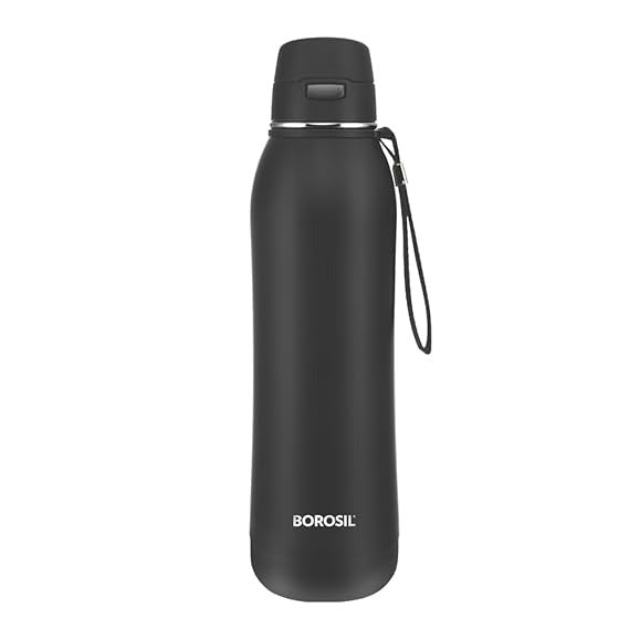 (ITN) Borosil Rivera Insulated Water Bottle, Stainless Steel Bottle SKU335577