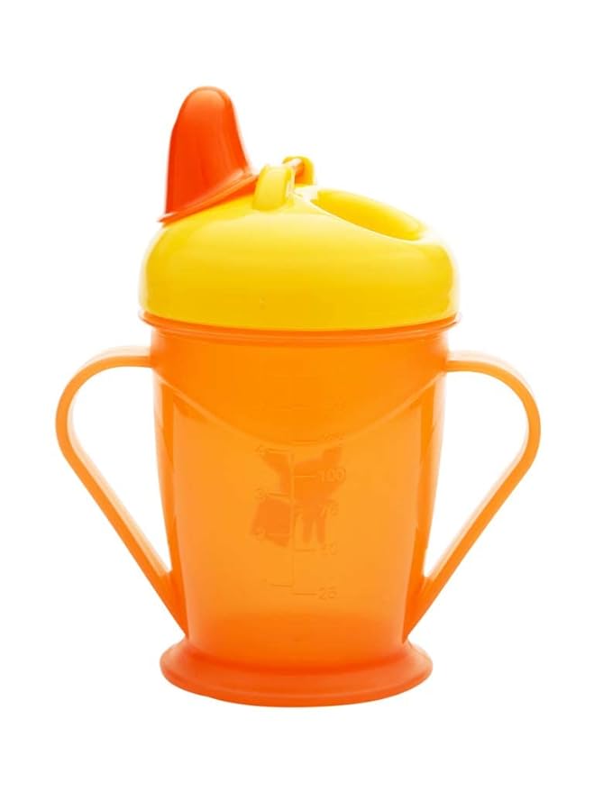 orange color feeding bottle