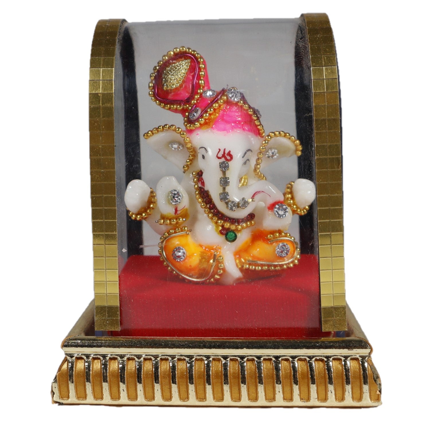 Ganesh idol with stone work