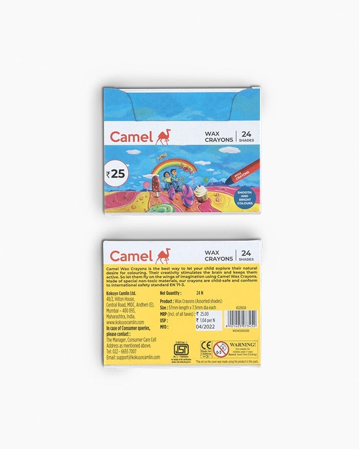 (ITN) Camel Wax  Crayons - 24 Shades