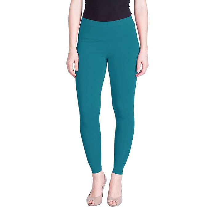 Lyra Women's Ankle Length Leggings L-111(AQUA BLUE)