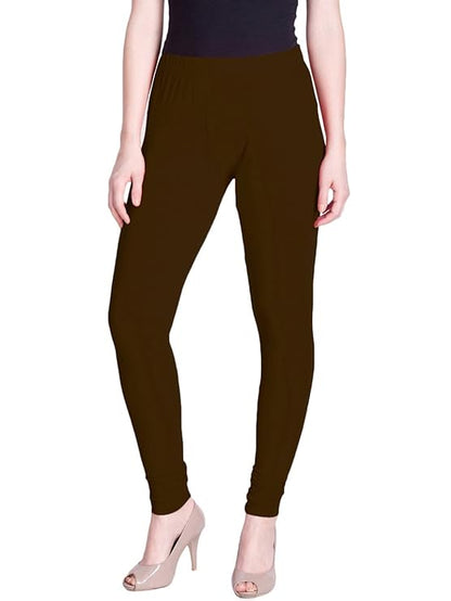 Lyra Women Bottom Churidar  Legging L-08(Brown)