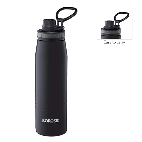 borosil black bottle 600ml