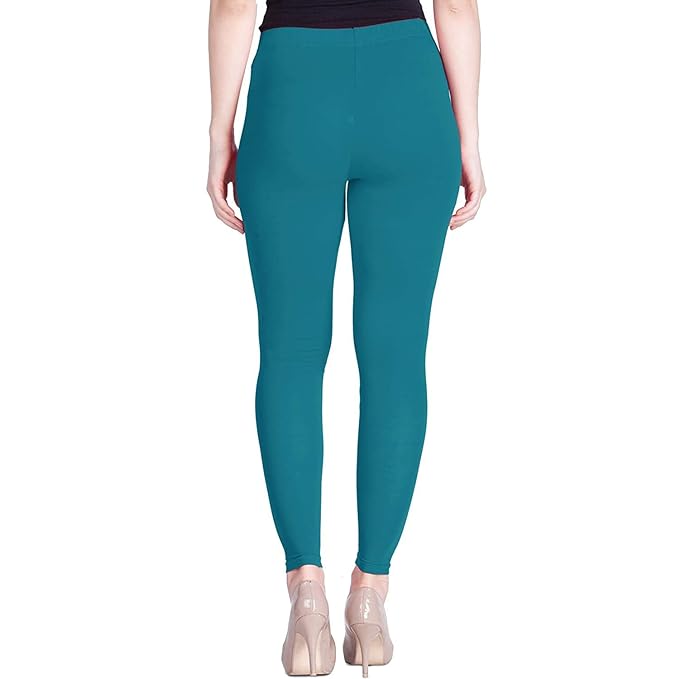 Lyra Women's Regular Hosiery Ankle  Length Leggings L-166 (AQUA GREEN)