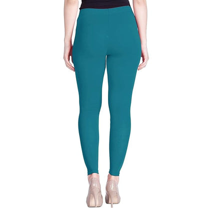 Lyra Women's Slim Fit Hosiery Churidar Legging L-164 (AQUA MARINA)