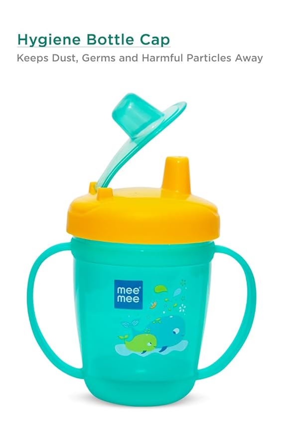 The cup is designed to prevent leaks and spills ensuring mess free hydration for your little one