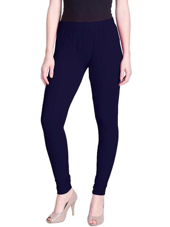 Lyra Women's Slim Fit Hosiery Churidar  Leggings L-132(MIDNIGHT NAVY)