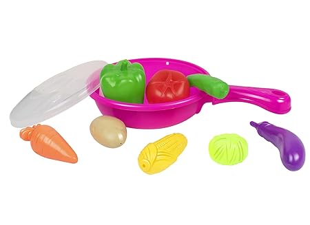  Vegetable Set with Pan for Kids 10 Pcs