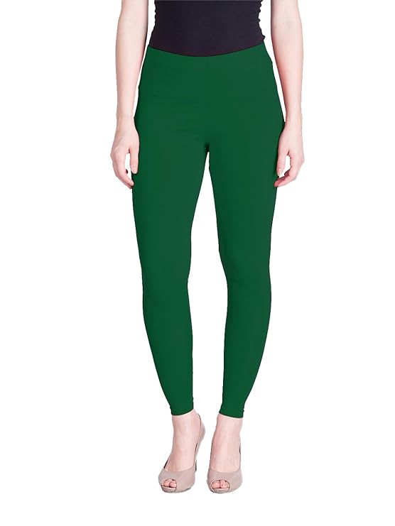 Lyra Women  Ankle Length Leggings (L-20 Rama Green)