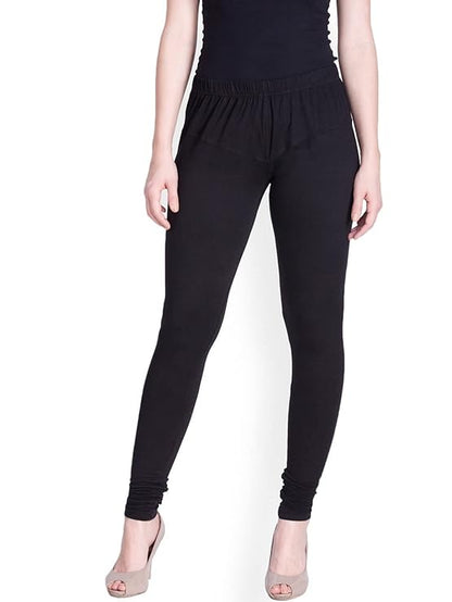 Lyra Women Churidar Leggings L-13 (BLACK)