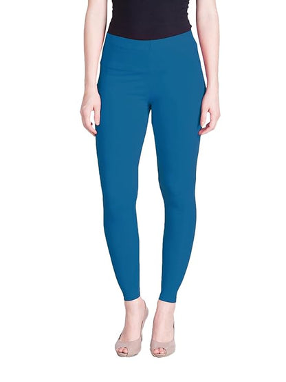 Lyra Women Ankle Length Leggings L-05 (T.BLUE)