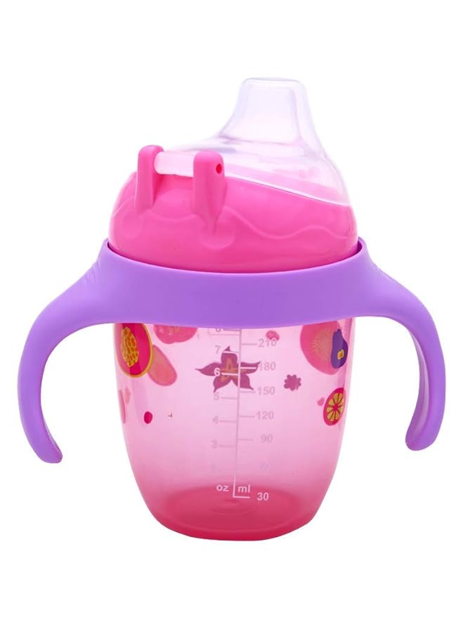 pink color feeding bottle for babbies