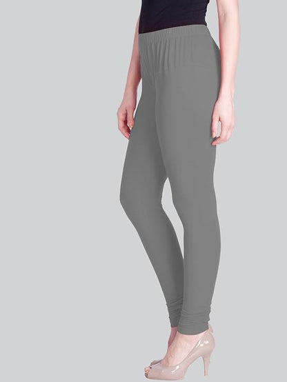 Lyra Women's  Churidar Leggings L-153(CLOUD GREY)