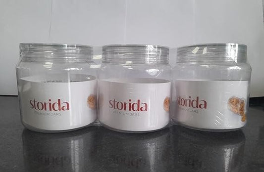  kitchen with Storidas Smart Storage Jars Made from unbreakable plastic 