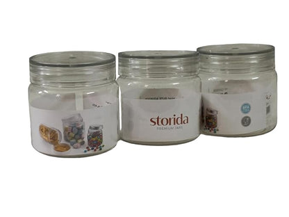 (ITN) STORIDA Modular 1000ml Multi-purpose Plastic Containers for Kitchen Storage 3pcs SKU9398