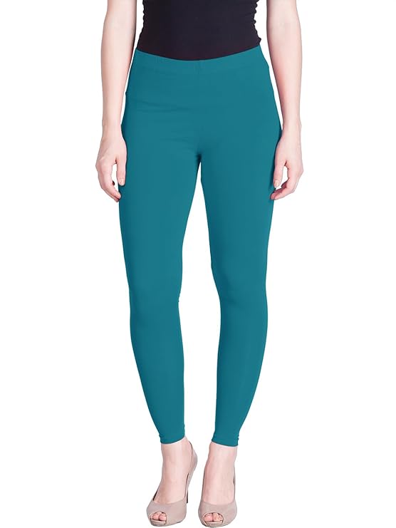 Lyra Women  Ankle Length Leggings (Aqua Blue)