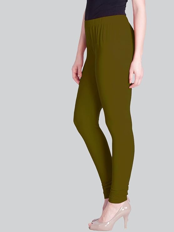 Lux Lyra Women Bottom churidar Legging L-39(Chatni Green)