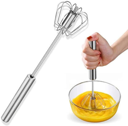 (ITN) Blaze Stainless Steel Hand Push Whisk Blender SKUGH338