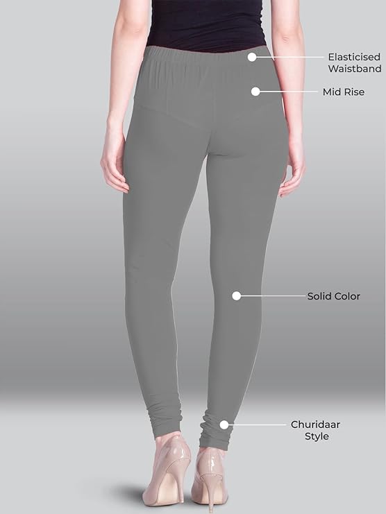 Lyra Women's  Churidar Leggings L-153(CLOUD GREY)