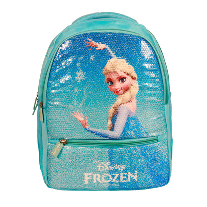 (ITN) Priority Glltz 001Disney Elsa Hood School Bags for age 7+ (Purple ,Blue, Peach) SKU76000