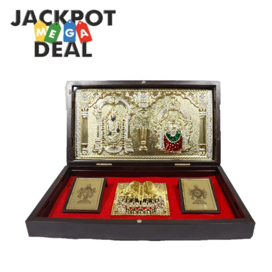  Tirupati Balaji Lakshmi Padmavati with Gold Gift Box 