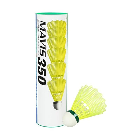 Yonex Mavis 350 Green Cap Nylon Shuttlecock (Yellow) SKU220157 (ITN)