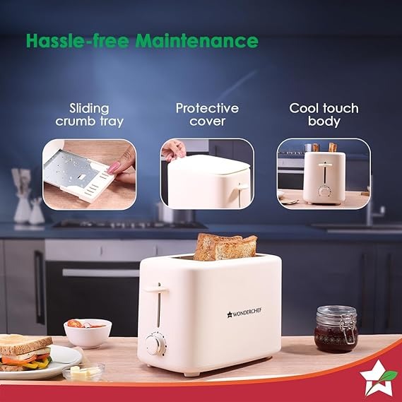 Perfect for toasting 2 slices of bread at once start your day off right with this must have kitchen appliance