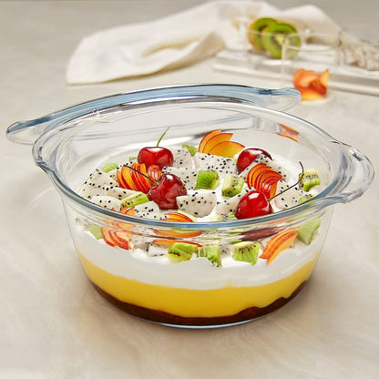 the convenience of cooking and serving in one dish with our Borosil Glass Casserole