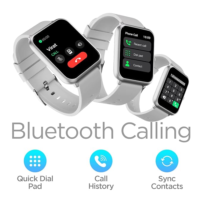  Smart Watch  with dual chip Bluetooth calling for seamless connectivity and a large 1.69 display