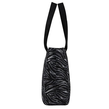 Polyester,Zipper, black and white, Laptop bag