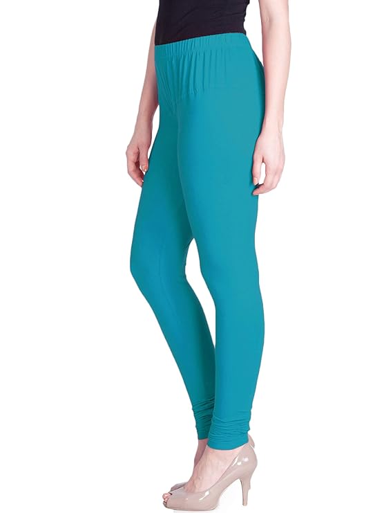 Lyra Women's Slim Fit Hosiery Churidar Legging L-164 (AQUA MARINA)