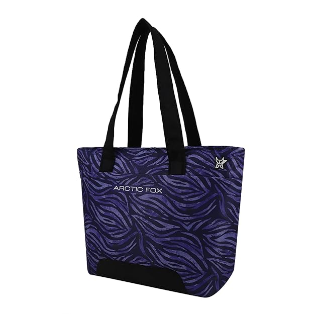 purple and black, easy to handle, printed ,Arctic Fox Backpack