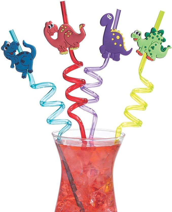 Dinosaur Silly Straws