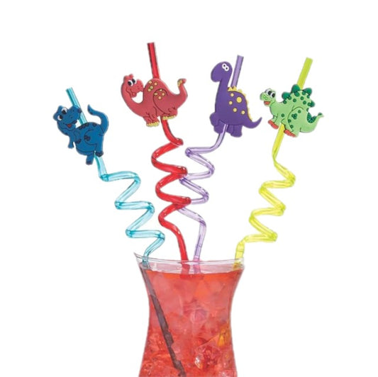 (ITN) Dinosaur Silly Straws  SKUBE0017