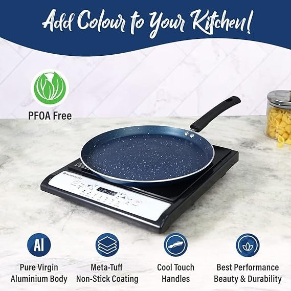  Wonderchef Galaxy Dosa Tawa This 28cm tawa in midnight blue is perfect for making delicious and evenly cooked dosas