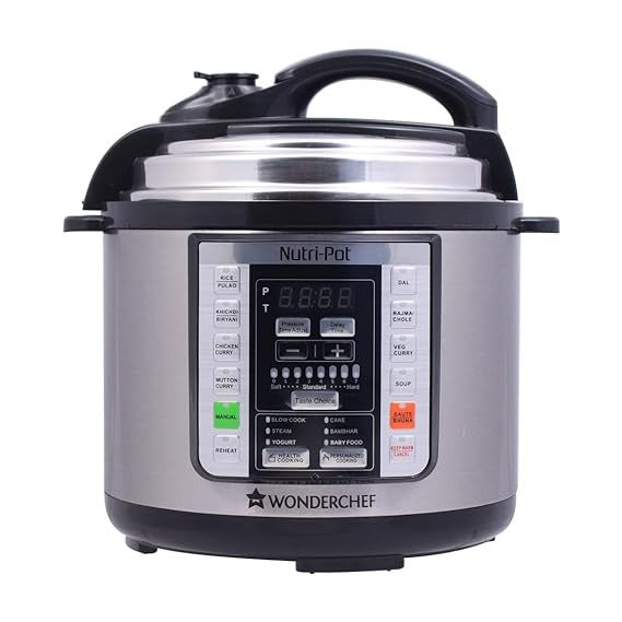 Wonderchef 3L  Wonderchef Nutri-Pot Electric Pressure Cooker with 7 in 1 Functions 