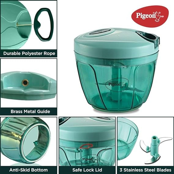 chop vegetables and fruits in your kitchen with the Pigeon Large Handy Chopper.