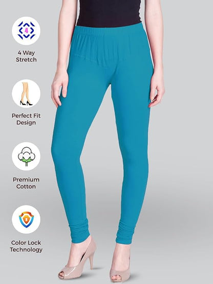 Lyra Women Bottom Churidar legging ( BLUE CORACAO)