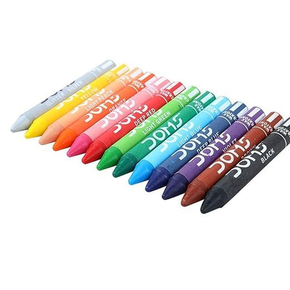 (ITN) Doms Jumbo Wax Crayons with a Free Silver Crayon (12 Shades) SKU3468