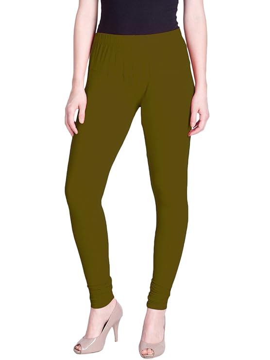 Lux Lyra Women Bottom churidar Legging L-39(Chatni Green)