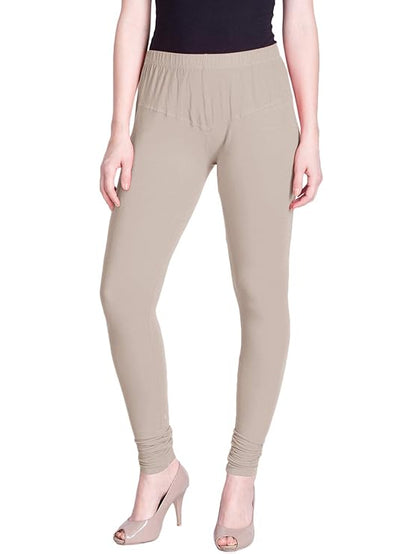 Lyra Women's  Churidar Leggings L-136 (CLAY)