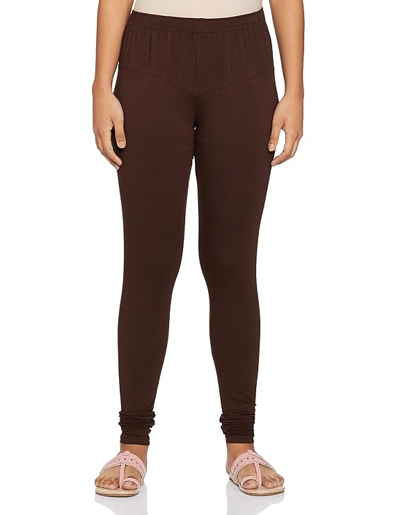 Lyra Women's Churidar Leggings L-151(COFFEE BROWN)