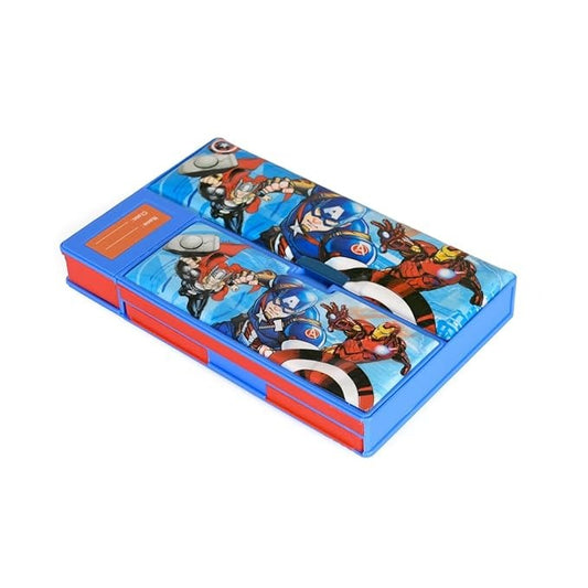 Avengers jumbo pencil box in blue