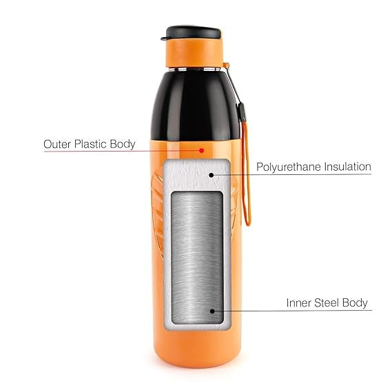 inner steel body kids cello water bottle